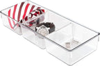 InterDesign Linus Dresser and Vanity Drawer Organizer, 13-inch by 5-inch by 2.25-inch, Clear