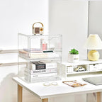 Magnetic Acrylic Clear Shoe Boxes – 360° Transparent Stackable Sneaker Storage & Organizer Box, Professional Shoe Display Case & Multipurpose Storage Bin for Closet (10pcs)