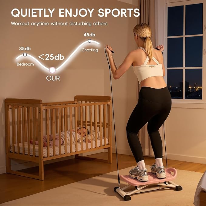 Ski Balancing Machine with LCD Display, Adult Balance Board Trainer Heavy Duty Ski Exercise Machine, Side to Side Core Stability Equipment Low Impact Full Body Cardio Workout Trainer