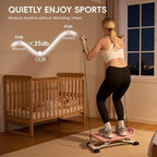 Ski Balancing Machine with LCD Display, Adult Balance Board Trainer Heavy Duty Ski Exercise Machine, Side to Side Core Stability Equipment Low Impact Full Body Cardio Workout Trainer