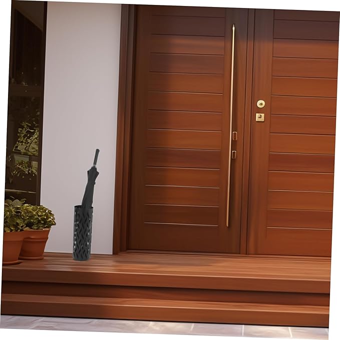 Sosoport Metal Round Umbrella Stand Rack Stylish Umbrella Holder for Indoor Outdoor Use Elegant Design for Entryway Living Room Patio Office Versatile Umbrella Storage