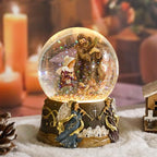 Vipush Christmas Snow Globe - Holy Family Musical Snow Globe with Color Changing Led Lights, Christmas Decorations with Music Box Gifts for Girls Kids, Decorations for Christmas & Birthday