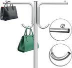 Simple Houseware Industrial Grade Z-Base Garment Rack, 500lb Load with 62" Extra Long bar w/Clear Cover and Tube Bracket