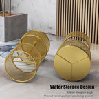 Metal Round Umbrella Holder, Umbrella Stand Rack for Entryway, Freestanding Umbrella Organizer, Cane Walking Stick Holder for Home Office Hotel(55x30(21.6"x11.8"), Black)