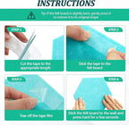 Mindsoft 16 Pcs Hexagon Cork Board for Walls with 50 Wooden Push Pins 6.7 x 5.9 in Felt DIY Tiles Notice with Nano Tape Hanging Bulletin Board for Home Photo Office Memo Note(Turquoise)