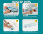 6 Pack Space Saver Vacuum Storage Bags Hand Roll Compression Bags for Travel Luggage Home Organizers