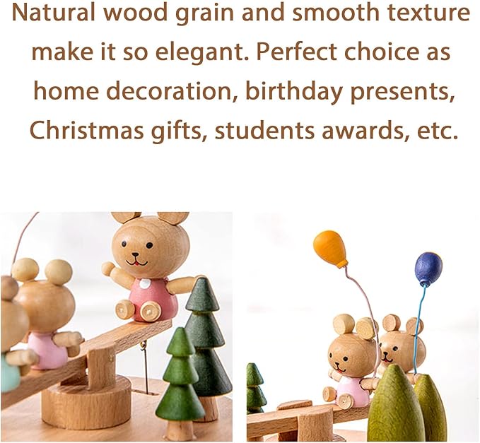 ROSIKING Classical Music Box Revolve Musical Boxes Christmas Birthday Valentine's Day Gifts for Lover, Boyfriend, Girlfriend, Husband, Wife Plays Castle in The Sky