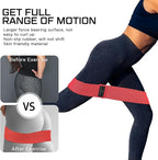 12 Pcs Fabric Resistance Bands for Working Out Booty Workout Stretch Exercise Bands Non Slip for Legs Squat Resistance Loop for Women Men Starter Butt Hip Thigh Fitness