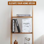 PROBENEX Marble Large | 4 PCS Faux Decorative Books for Home Decor | Not Real Books (Cardboard Boxes) | Coffee Table, Bookshelf & Shelf Styling Display Props for Living Room, Office