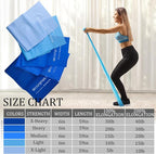 5 Pcs Professional Resistance Bands. Latex-Free, Pilates Band, Work Out Bands, Stretch Bands for Working Out Women or Men, Exercise Bands Set for Pilates, Physical Therapy, Yoga