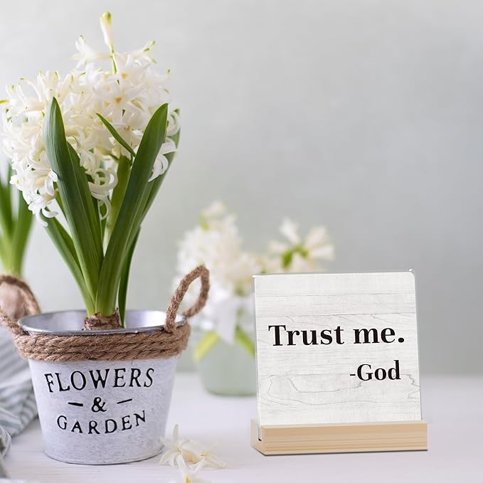 Farmhouse Decor, Acrylic Christian God Home Decorations, Aesthetic Entry Way Table Shelf Decor, Living Room Table Accessories, Boho Office Decorations For Work (09)