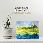 TR-LIFE 4 Pack 6 Inch Plate Stands for Display - Metal Easel Holder Stand for Picture Frame, Decorative Plate, Photo, Tabletop Art (Gold)