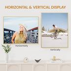20x26 Aluminum Metal Picture Frame,Tempered Glass Gold Photo Frame 20x26 for Family Photo,Posters,Art,Document to Wall Mount Horizontally or Vertically