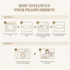 puredown® 22x22 Pillow Inserts Set of 2, Full Fluffy Down Alternative Decorative Pillows, Soft Plush Throw Pillows for Couch, Sofa, Bed and Home Decor