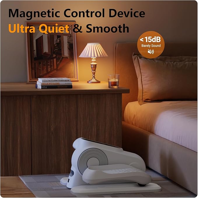 Under Desk Oval Exercise Machine Electric Oval Leg Exerciser Seen on TV 12 Speed Foot Exerciser for Seniors Portable Mini Seat Pedal Exerciser for Home Office