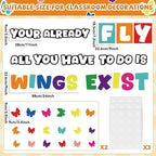 gisgfim Classroom Bulletin Board Decoration Set Wall Door Decor Colorful Classroom Decorations for Kindergarten Preschool Elementary Middle School(Your Wings Already Exist)
