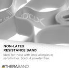 THERABAND CLX Resistance Band with Loops, 5-Foot Non-Latex Exercise Band for Mobility, Rehab, Stretching & Home Workouts, Color-Coded Resistance Levels