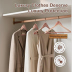 HOUSE DAY Cedar Hangers for Closet 30 Pack, Smooth Cedar Wood Hangers with Rings, 360° Swivel Hook, U-Shape Notched, Non Slip Pant Bar, Sturdy Wooden Clothes Hanger for Coats, Dresses, Suits