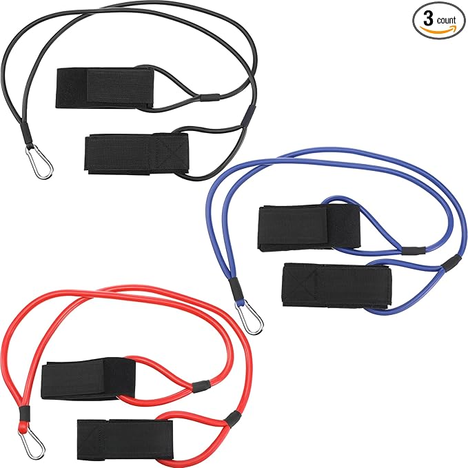 Skylety 3 Pcs Baseball Resistance Bands Youth & Adult Exercise Baseball Pitching Training Bands, 3 Levels 20/30/50 Lbs