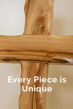 Zuluf 6.2" Olive Wood Plain Wall Cross | Christian Handmade Wooden Cross for Wall from Jerusalem Holy Land | Wall Cross for Home Decor | Catholic Wall Art | Religious Christian Decor Gift
