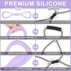 Figure 8 Resistance Band: Resistance Bands with Handles for Working Out - 8 Shaped Resistance Bands for Women - Exercise Bands for Arms - Fullbody Yoga Pulling Rope