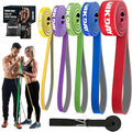 Resistance Bands, Pull Up Bands, Workout Bands for Exercise, Thick Heavy Resistance Band Set with Door Anchor, Elastic Bands for Body Stretching, Training at Home/Gym for Men & Women