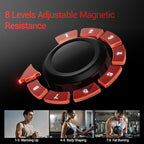Elliptical Exercise Machine, Elliptical Training Machine for Home with Hyper-Quiet Magnetic Driving System, Compact Elliptical with 12IN Stride & LCD Monitor, 330LBS Weight Capacity