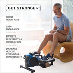 LifePro Under Desk Elliptical - Under Desk Bike Pedal Exerciser - Perfect Desk Exercise Equipment - for Seniors Adults and Teens (Flexstride Plus) (Renewed))