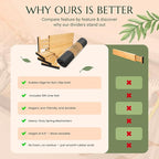 Adjustable Bamboo Drawer Dividers 6 Pack, Expandable Drawer Organizer for Kitchen, Bedroom, Bathroom and Dresser, Each Divider Expands from 12" to 17.5" Height 4.5 – Free Mat Included in Package.