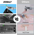 2PC Professional Vacuum Bags for Travel with 55W Super Power Electric Pump, Dobaly IP67 Reusable Vacuum Compression Bags for Suitcases and Backpack Space Saver Vacuum Bags Durable(2 Medium+Pump)
