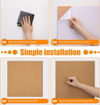 Cork Board Tiles 12"x12" - 1/2" Thick - 8 Pack Cork Tiles - Bulletin Board - Mini Wall (8pack) (8pack 30.5 * 30.5 * 1.2)