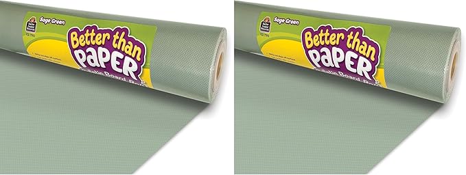 Teacher Created Resources Better Than Paper Bulletin Board Roll, Sage Green | Pack of 2 | TCR77912