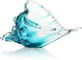 Blown Glass Conch Shell Sculpture, 8.2" Sea Glass Art Decor, Conch Shell Decorative Statues, Seashell Sculpture for Dining Tables, Entryways, Coffee Tables, Living Room, Shelf Fillers Gift for Women