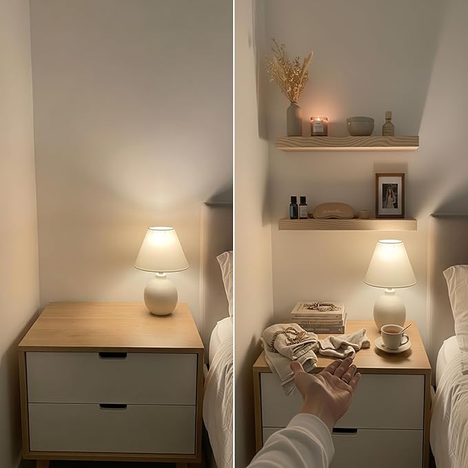BAOBAB WORKSHOP Solid Wood Floating Shelves for Wall 30 Inches Long, Wooden Shelf Bathroom Large, Light Oak Floating Shelves for Room Wall Mounted Kitchen Farmhouse, Natural Wood, 30W × 6.7D, Set of 2
