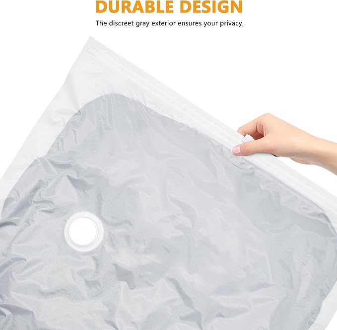 SUOCO Travel Vacuum Bags for Luggage and Backpack, 6 Medium Reusable Compression Bags with Wireless Electric Pump, Packing Seal Space Saver Storage Bags for Clothing, Carry on Suitcase
