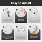Silver Wreath Hangers for Front Door, Large Suction Cup Wreath Hooks for Halloween Fall Christmas Decorations, Removable and Reusable Wreath Holders for Welcome Sign Window Glass Indoor Outdoor