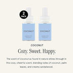 Pura & Simplicity Home Scent Refill - Smart Air Diffuser - Long-Lasting Luxury Fragrance per Refill - Home Essential - Clean & Safe Diffuser Fragrance - 2 Pack, Coconut