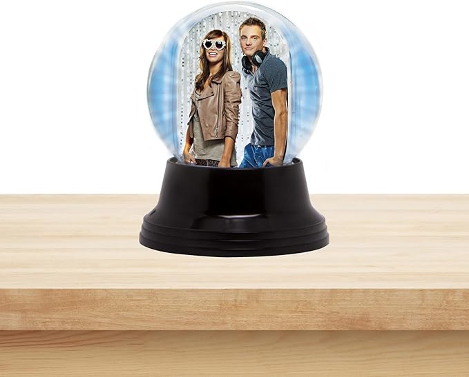 Neil Enterprises Inc. LED Light Up Mini Photo Snow Globe w/Black Base