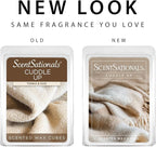 ScentSationals Cuddle Up Scented Wax Melts - Tonka & Oud Scents, 10oz (24 Cubes)