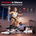 PASYOU Balance Board for Adults, Rock Stepper for Exercise at Home, Simulate Ski Machine with Resistance Band & LCD Display, 330lbs Weight Capacity, Ski Balance Trainer for Full Body