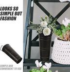 HOMSFOU Umbrella Stand Holder Freestanding Umbrella Rack Entryway Metal Umbrella Bucket Barrel Canes Walking Sticks Golf Clubs Organizer Bin Floor Vase for Office Home