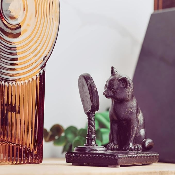 Young's Resin Cat Reading Figurine, 13.25-Inch (10616)