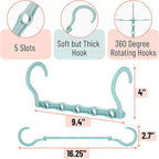 Mr. Pen- Space Saving Hangers, 8 Pack, Boho Colors, Magic Hangers