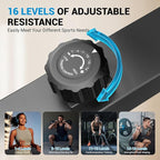 THERUN Elliptical Exercise Machine, Hyper-Quiet Magnetic Elliptical Machine for Home, 15.3IN Stride Elliptical Training Machines with 16 Resistance Levels, 17.6LBS Flywheel