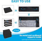 6 Pack Under bed Storage Containers, 90L Large Capacity Bedroom Closet Organizers and Storage Bins Foldable Underbed Storage Bags for Clothes, Blanket, Towels, Comforter, Sweaters, Linen Sheet Black