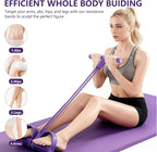 21 Fitness Resistance Bands-6 Tube Pedal Ankle Puller, Pedal Resistance Band with Handle, Natural Latex Fitness Bands, Multifunction Tension Rope for Abdomen, Waist, Arm, Leg Stretching Training