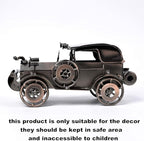 Metal Antique Vintage Car Model Handcrafted Collections Collectible Vehicle for Bar or Home Decor Decoration Great Birthday Gift Bronze Classic Car Model, Large