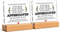 Thank You & Appreciation Gifts Bulk for Coworkers, Friends, Women and Men, Inspirational Gift Ideas, Motivational Desk Decor for Office Home, 4 x 4 Inches, Set of 2