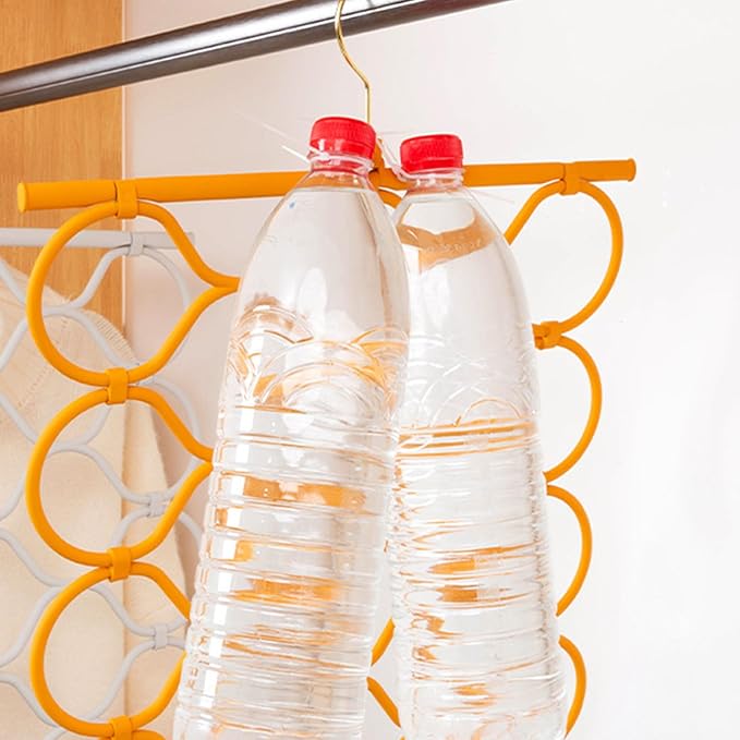 COHEALI Foldable Scarf Hanger Organizer with Space-Saving Design for Closet and Wardrobe Lightweight Holder for Scarves Ties Belts and Accessories Storage