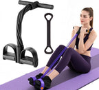 Resistance Bands for Exercise,6-Tube Elastic Yoga Pedal Puller Resistance Band, Natural Latex Tension Rope Fitness Equipment, for Abdomen/Waist/Arm/Leg Stretching Slimming Training